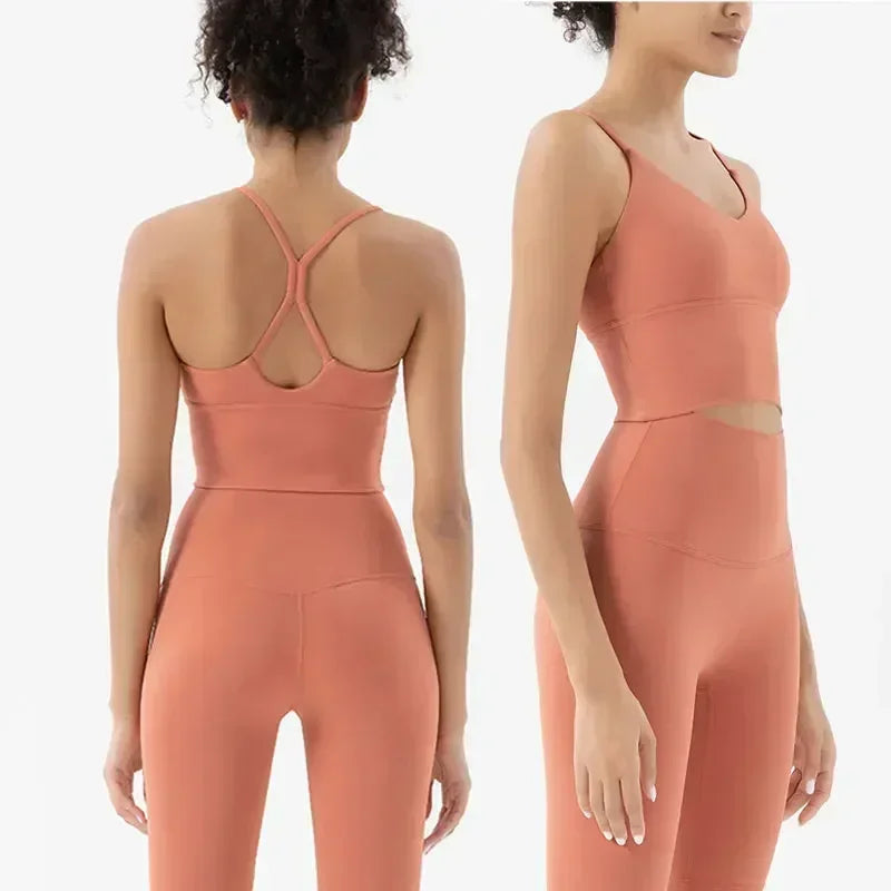 Sportswear Woman Gym Sports Bra and Leggings Woman 2 Piece Set Outifit Naked Feeling Female Fitness Clothing Women' Tracksuit
