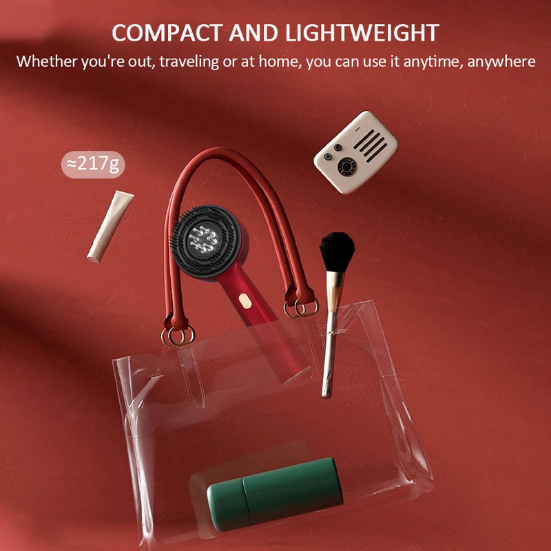 Electric Vibration Massage Comb Red Light Therapy Hair Growth Massage Scalp Brush Anti Hair Loss Liquid Oil Applicator Hair Care