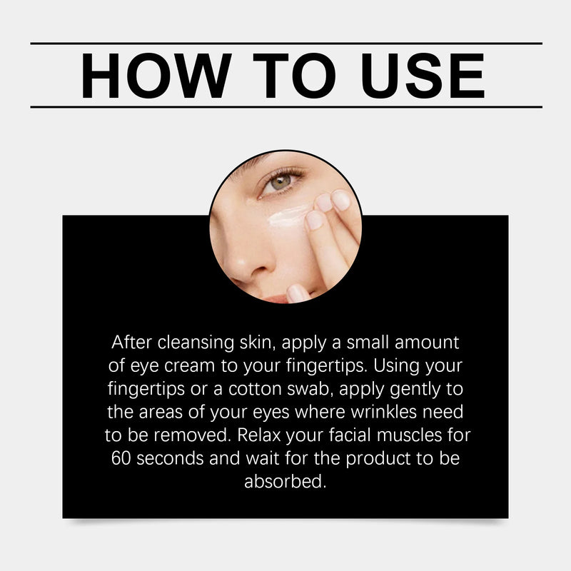 Anti-Wrinkle Eye Cream Firming  Hydrating Under Eye Treatment Reduce Fine Lines Dark Circles Lifting Care with Hyaluronic Acid