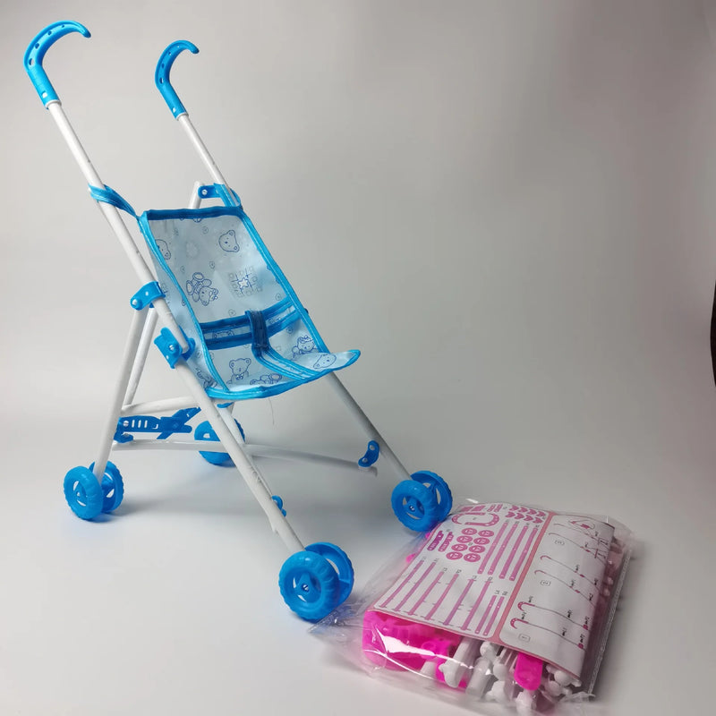 Children Play House Toys Accessories Simulation Baby Hand Trolleys Assembly Toys Girls Toys Accessories Children's Birthday Gift