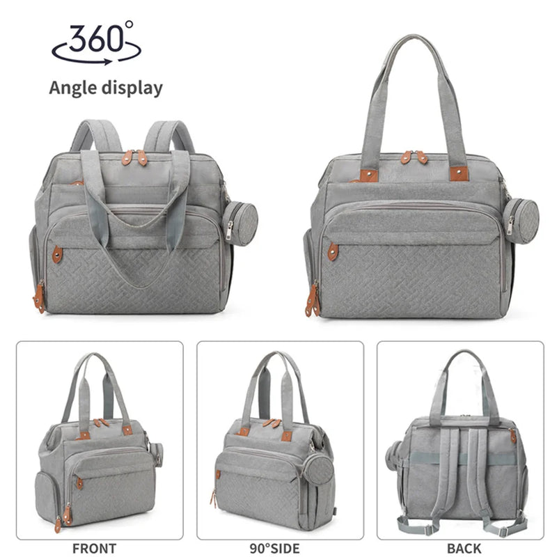 Large Size Backpack Baby Diaper Bag with Pacifier Bag