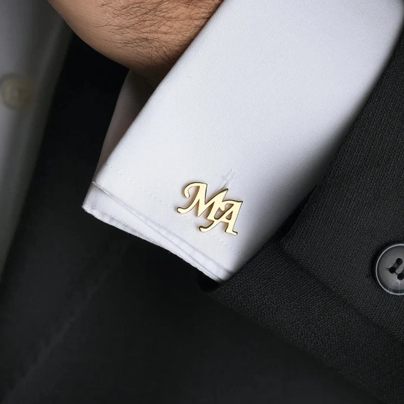 Customized Groom Wedding Cufflinks, Best Man Gift, Personalized Jewelry, Gift for Husband, Father's Day Gift