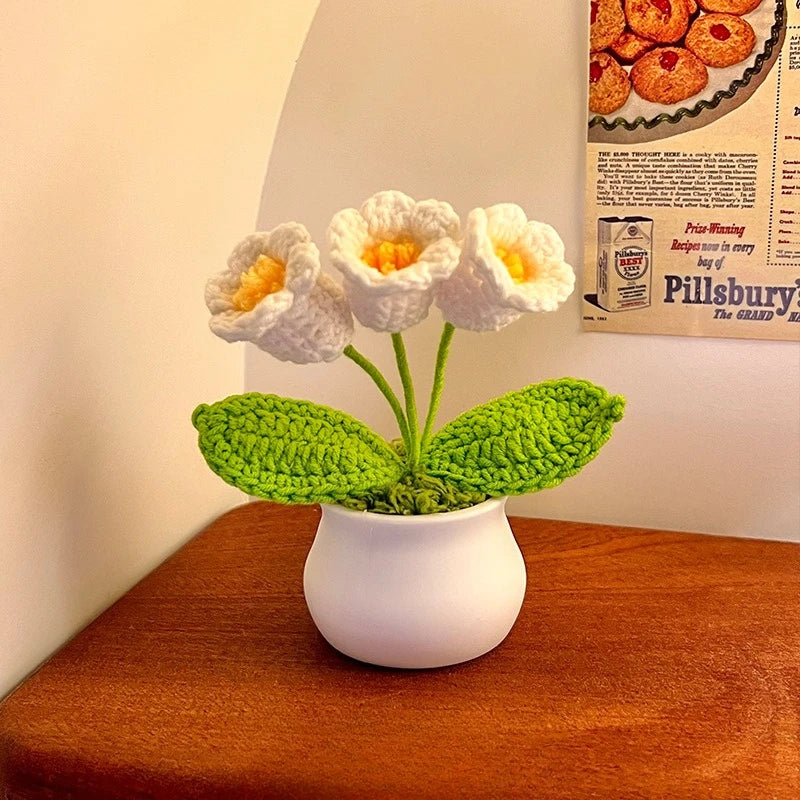 Birthday Gift Creative Girl To Send Girlfriends Car Knickknacks Table Decoration Sunflower Bouquet Hand-woven Flowers