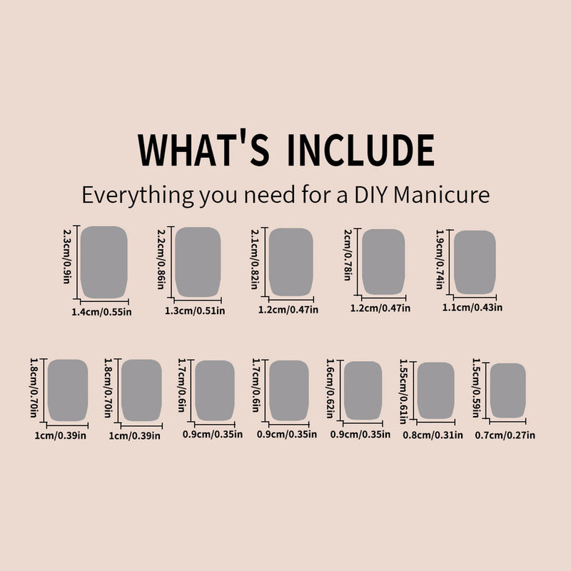 French Tips Press-on Nail Long Lasting Elegant Artificial Nail Manicure Art for Daily Lives Everyday Use