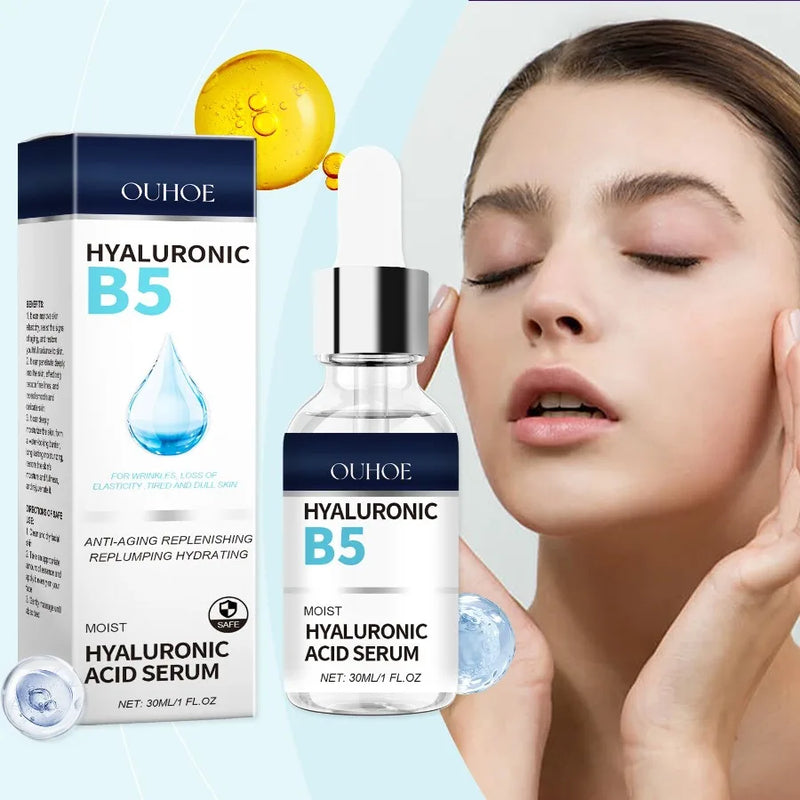 OUHOE B5 Hyaluronic Acid Essence Lighten Fine Lines Facial Skin Firming Moisturizing Moisturizing And AntiWrinkle Essence