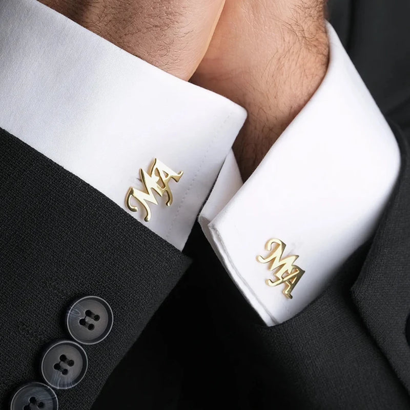 Customized Groom Wedding Cufflinks, Best Man Gift, Personalized Jewelry, Gift for Husband, Father's Day Gift