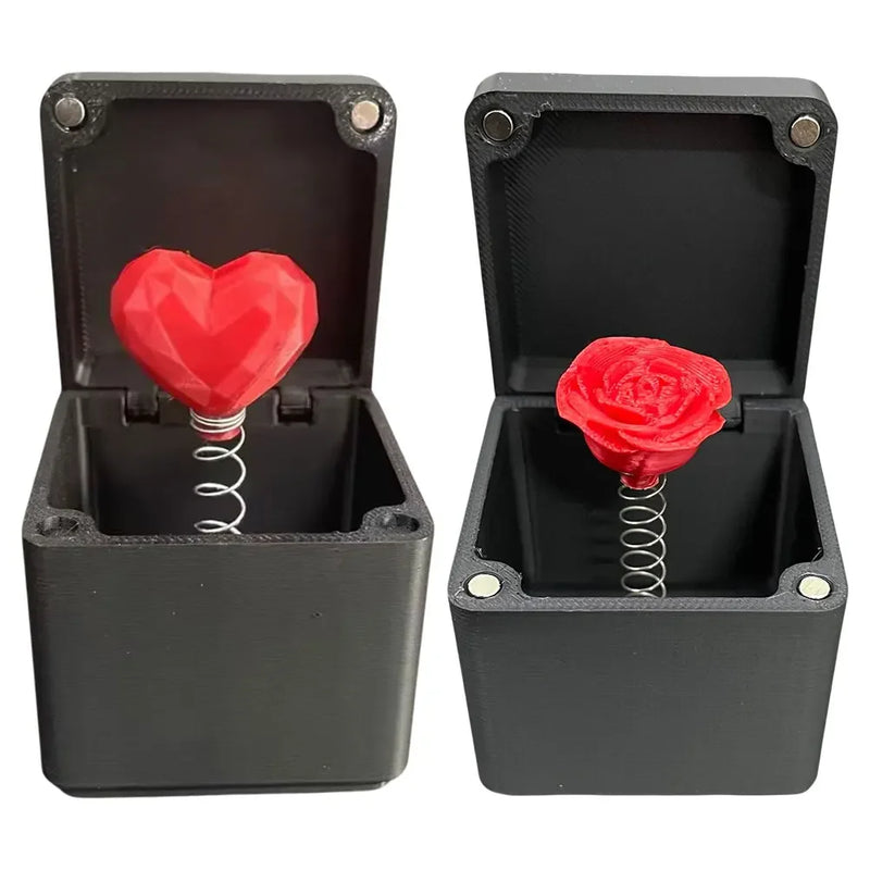 Creative Gift Middle Finger in The Box Holiday Party Fun Prank Gift Pop-up Love Rose Christmas Gift Adult White Elephant Gift