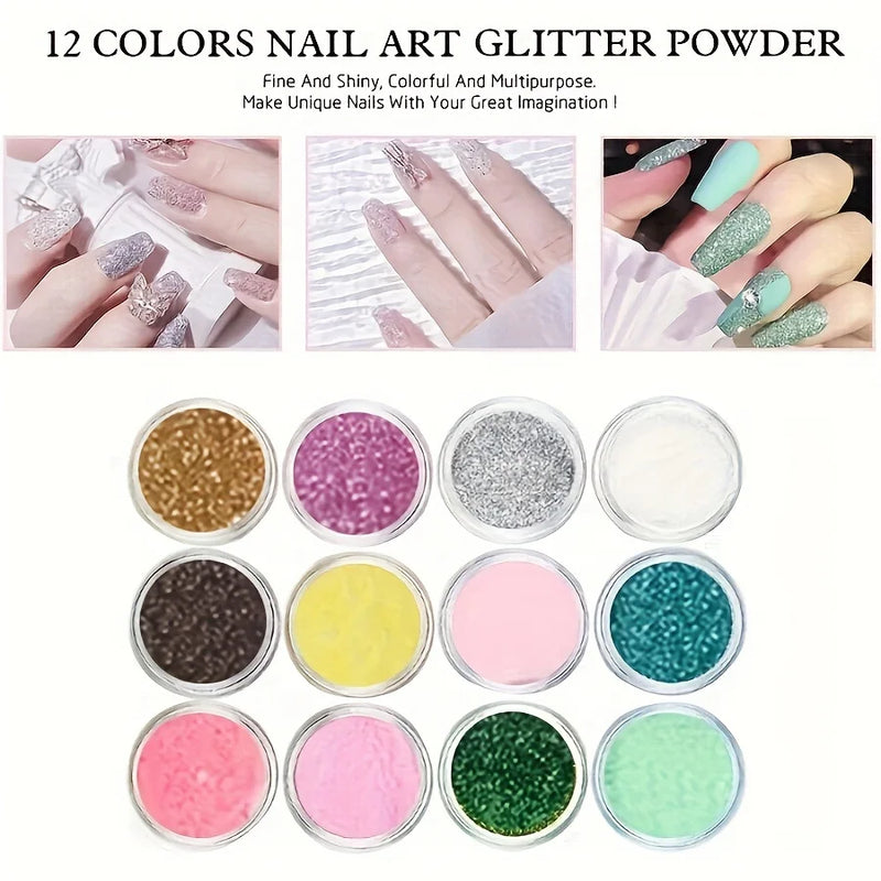 Acrylic Nail Kit Acrylic Powder With Acrylic Liquid For Gel Nails With UV Lamp For Gel Nails Set DIY Gifts For Women