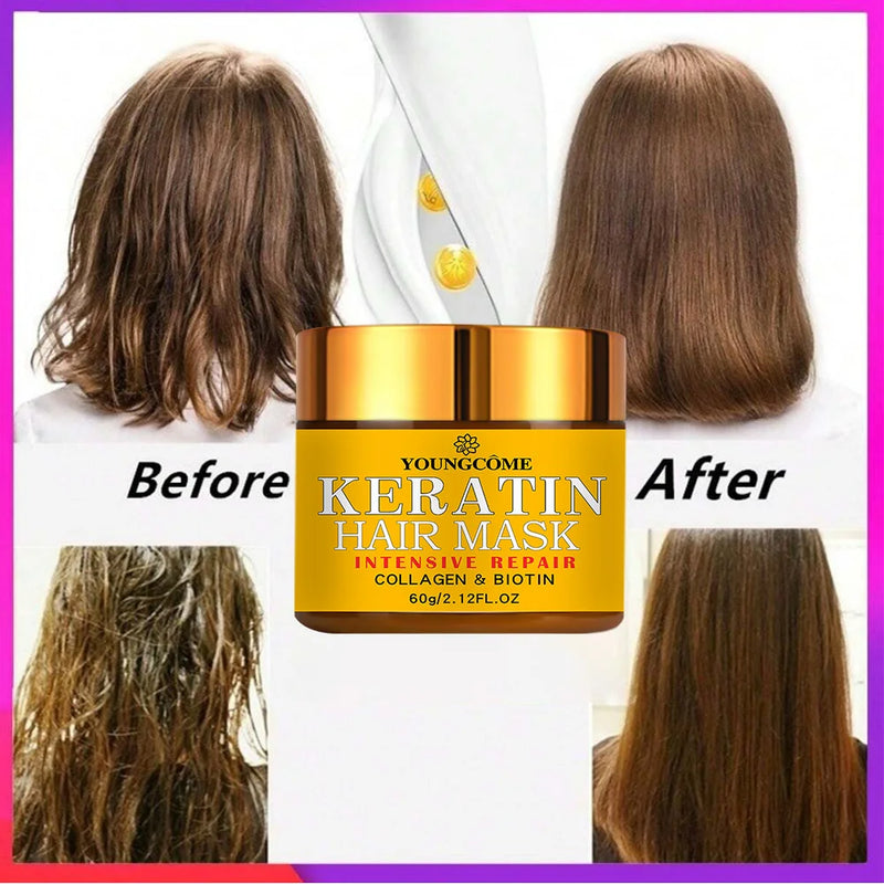 Hair Repairs Hair Mask Biotin Collagen Keratin Treatment Hairs Conditioner Hair Essential Oil Nourishing for Dry Damaged