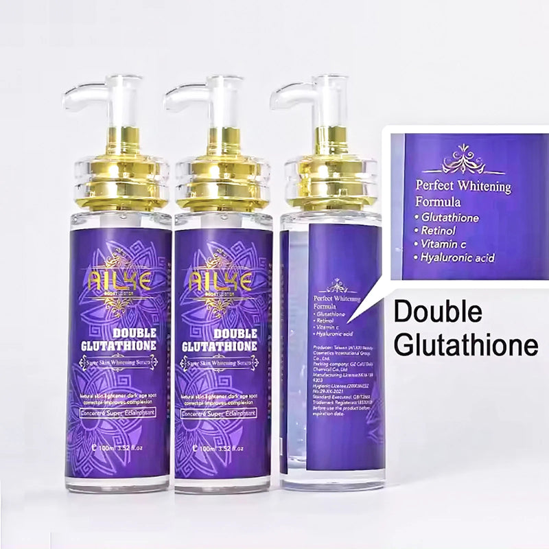 AILKE Glutathione 5-in-1 Women Skin Care Kit, With Body Lotion, Serum, Dark Spot Removal Cream, Body Cream, Brightening Soap