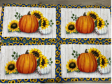 Placemats, Sunflowers and Pumpkins