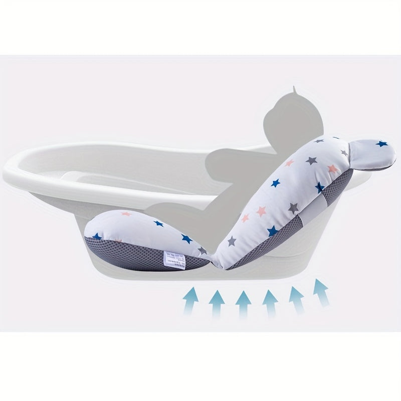 18*13 Inch Newborn Toddler Bathtub Mat, Baby Bath Seat, Support Net, Baby Bath Mat, Baby Bath Cushion, Soft Anti-Slip Bath Pad, Toddler Bath Pillow, Christmas, Halloween, Thanksgiving Day Gift