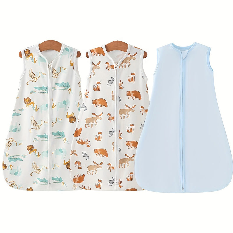 3pcs Sleeping Bag With 2 Way Zipper, Cuddle Swaddle Cover, Wrap Set 0- Comfortable 100% Sleeping Bag With Zipper Easy To Change Diaper Helps Prevent The Startle Reflex, Halloween Christmas New Year Gift