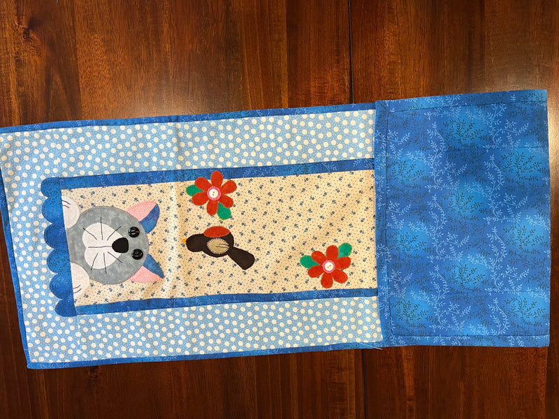 Table Runner, Cat and Bird