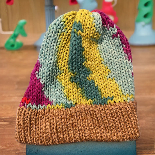 Toboggan, Loom Knit, Multicolor