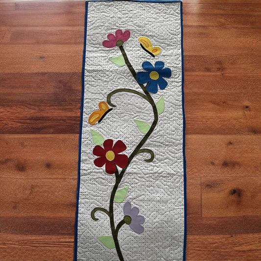 Wall Hanging, Butterflies and Flowers